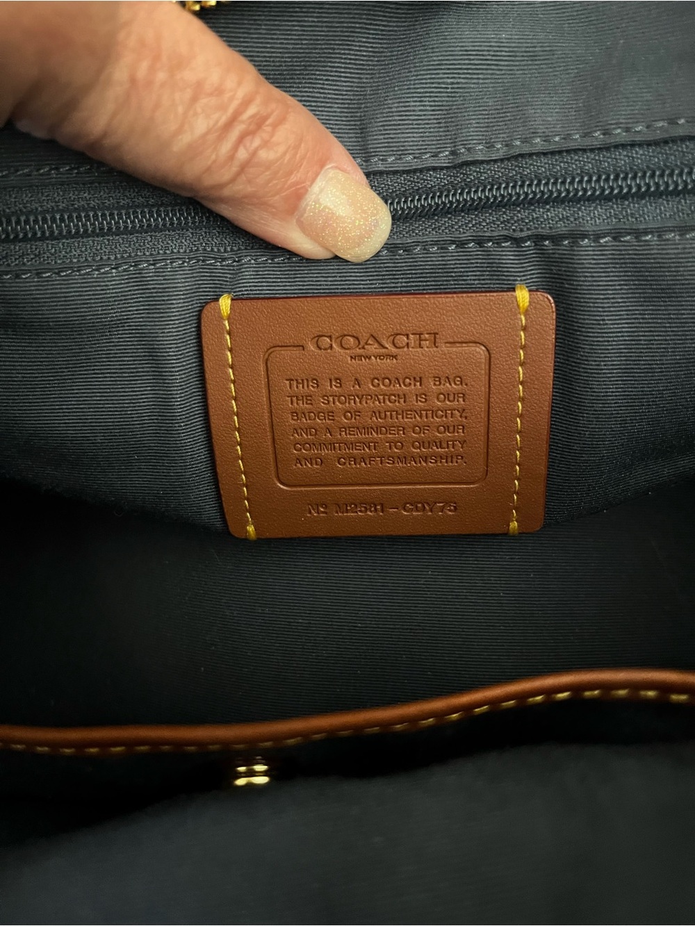 Coach Loved Denim Large Rowan With Wristlet And Charms - Picture 12 of 16